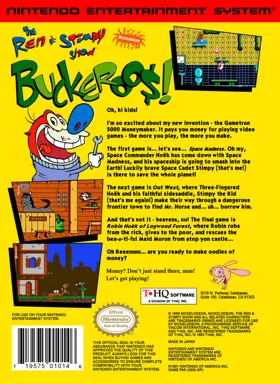 Ren & Stimpy Show, The - Buckeroo$! (USA) box cover back